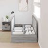 vidaXL Aufbewahrungsbettgestell mit Speicher Graues Sonoma 80 x 200 cm 3335338 Bild 3