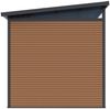 Weide Gartenhaus | Aluminium & WPC | Gerätehaus mit Doppeltür | 218x218 cm | Wetterfest in Teak Bild 5