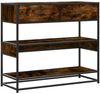 vidaXL Konsolentisch Räuchereiche 90x35x80 cm Holzwerkstoff 849181 Bild 2
