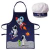 COFI 1453 Kochschürze Astronaut Kinder Schürze und Mütze für kreativen Spaß in der Küche Bild 2