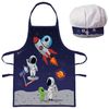 COFI 1453 Kochschürze Astronaut Kinder Schürze und Mütze für kreativen Spaß in der Küche Bild 3
