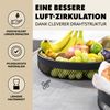 Obstkorb – Brotkorb 2er Set, runde Obstschale, aus schwarzem Metall Bild 4