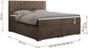 Boxspringbett mit 2 Bettkästen, Matratze und Topper - PERA - 120x200cm - Braun Velours - H3 Bild 5
