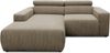 DOMO. collection Ecksofa Brandon, Couch in L-Form mit Kopfteilverstellung, Sofa, Polsterecke, Eckcouch, Polstergarnitur 285 x 175 x 80 cm (BxTxH), schlamm Bild 2