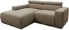 DOMO. collection Ecksofa Brandon, Couch in L-Form mit Kopfteilverstellung, Sofa, Polsterecke, Eckcouch, Polstergarnitur 285 x 175 x 80 cm (BxTxH), schlamm Bild 3