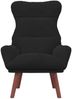 vidaXL Sessel Schwarz 69 x 74 x 93 cm Samt 42001840 Bild 4