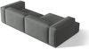 Micadoni Ecksofa Nuria 4-Sitzer Links Strukturierter Stoff Grau Bild 4