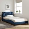 vidaXL Bett mit Matratze "Hvar" Blau 100x200 cm Stoff 3208519 Bild 3