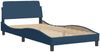 vidaXL Bett mit Matratze "Hvar" Blau 100x200 cm Stoff 3208519 Bild 4