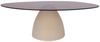 Natur24 Beistelltisch Brix Couchtisch 110 x 65 x 35 cm Glas Stahl Weiß Braun Bild 2