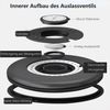 Rhein Beleuchtung Kaffeedose Kaffeedose luftdicht mit Datumsmarkierung, luftdichte aufbewahrungsbox, (Edelstahl, für die Aufbewahrung von Kaffeebohnen, Süßigkeiten, Nüssen), Einweg-Auslassventil, feuchtigkeitsbeständig, mit Löffel Bild 4