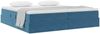vidaXL Aufbewahrungsbett mit Matratze Dunkelblau 200 x 200 cm Samt 3370327 Bild 3