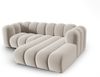 Micadoni Modulares Ecksofa Lupine 3-Sitzer Rechts Samtstoff Salvador Beige Bild 3