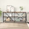 Konsolentisch, Beistelltisch, Konsole mit Regal Altholz 160 x 30 x 75 cm Holzwerkstoff Bild 2