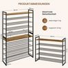 Yaheetech Schuhregal 10-Stufiges Stapelbares Schuhregal aus Metall (2×5 Ebenen), Modulares Design Offener Schuh-Organizer für bis zu 50 Paar Bild 4