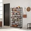 Yaheetech Schuhregal 10-Stufiges Stapelbares Schuhregal aus Metall (2×5 Ebenen), Modulares Design Offener Schuh-Organizer für bis zu 50 Paar Bild 3