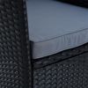 Polyrattan Gartenmöbel Set Gartenset Sitzgruppe Rattan Essgruppe Sessel Schwarz Bild 5