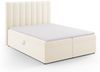Micadoni Boxspringbett Kelp Samt Helles Beige 160x200 Bild 2