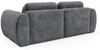 Sofa 2-Sitzer mit Schlaffunktion SIMONE in Stoff Ambience Anthrazit Bild 5