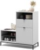 Schuhschrank Eliza Weiß 100 x 98.5 cm mit Tür und Schublade Vicco Bild 5