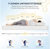 Kaltschaummatratze 7-Zonen Rollmatratze mit waschbarem Bezug, 12 / 16 / 18 / 22 cm Höhe, Napsie, H3, Ergonomische Allround-Matratze für komfortablen Schlaf im Alltag Bild 4
