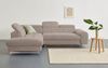 COTTA Ecksofa Chef L-Form, mit Kopfteilverstellung, edle Metallkufen, wahlweise mit Bettfunktion Bild 5
