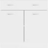 DOTMALL Auszugsunterschrank Schubunterschrank Lyon Weiß 80x46x81,5 cm Holzwerkstoff Bild 4