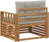 vidaXL Outdoor-Sofa Massives Akazienholz und Polyester 3436386 Bild 5