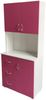 HTI-Living Kinderkleiderschrank Kinderzimmerschrank Pink Weiß (Stück, 1-St, 1 Schrank) Kleiderschrank Bücherregal 6 Regalfächer 3 Schubladen Bild 3