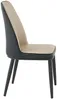 Vente-unique - MILDURA Stuhl Kunstleder GrauBeige - B 56,5 cm x H 94 cm x L 46 cm Bild 4