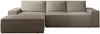Vente-unique - AMELIA Sofa SamtStoff Schokoladenbraun - B 167 cm x H 85 cm x L 297 cm Bild 2