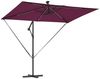 vidaXL Sonnenschirm Bordeauxrot 294 x 200 x 270 cm 42003397 Bild 5