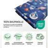 Dailydream Gewichtsdecke Kinder Therapie-Bettdecke, Baumwolle und Fleece, Füllung: Glasperlen, Gleichmäßige Gewichtsverteilung, doppelte Nähte, Handwäsche möglich Bild 3