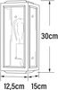 KONSTSMIDE 7348-800 Aussenwandleuchte Carpi klein E27 messing IP44 Bild 3