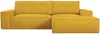 Vente-unique - AMELIA Sofa SamtStoff Gelb - B 167 cm x H 85 cm x L 267 cm Bild 2