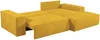 Vente-unique - AMELIA Sofa SamtStoff Gelb - B 167 cm x H 85 cm x L 267 cm Bild 4