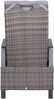 2er Set deVries Relaxsessel Montana Dining - PE dark grey Bild 5