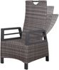 2er Set deVries Relaxsessel Montana Dining - PE dark grey Bild 4