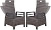 2er Set deVries Relaxsessel Montana Dining - PE dark grey Bild 3