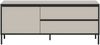 Lowboard B/H/T: 150x62x38 cm in Kaschmir Nachbildung und schwarz Bild 2