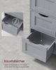 Vasagle Badezimmerschrank mit 4 Schubladen, MDF mystisches grau, 30 x 30 x 82 cm Bild 3