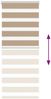 vidaXL Doppelrollo Sandbraun 65x100 cm Stoffbreite 60,9 cm Polyester 4014514 Bild 5