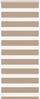 vidaXL Doppelrollo Sandbraun 65x100 cm Stoffbreite 60,9 cm Polyester 4014514 Bild 1