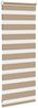 vidaXL Doppelrollo Sandbraun 65x100 cm Stoffbreite 60,9 cm Polyester 4014514 Bild 4