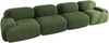 4-Sitzer-Sofa aus weichem Cordstoff,32D hochelastische Polsterung haustierfreundlich und ergonomisch vakuumverpackt frei kombinierbar ohne Montage für Schlafzimmer und Büro,Cordstoff,Green, Bild 5