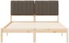 vidaXL Bettgestell mit gepolstertem Kopfteil Taupe 135 x 190 cm 878062 Bild 5