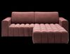 Eltap 'Bonett' Ecksofa mit Schlaffunktion, 92 x 175 x 250 cm, Rosa, Rechts Bild 2