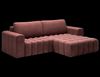 Eltap 'Bonett' Ecksofa mit Schlaffunktion, 92 x 175 x 250 cm, Rosa, Rechts Bild 3