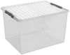 Sunware Aufbewahrungsbox Q-Line 150L transparent 80 x 50 x 48,4 cm Bild 2