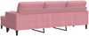 vidaXL 3-Sitzer-Sofa mit Hocker Rosa 210 cm Samt 3278280 Bild 5